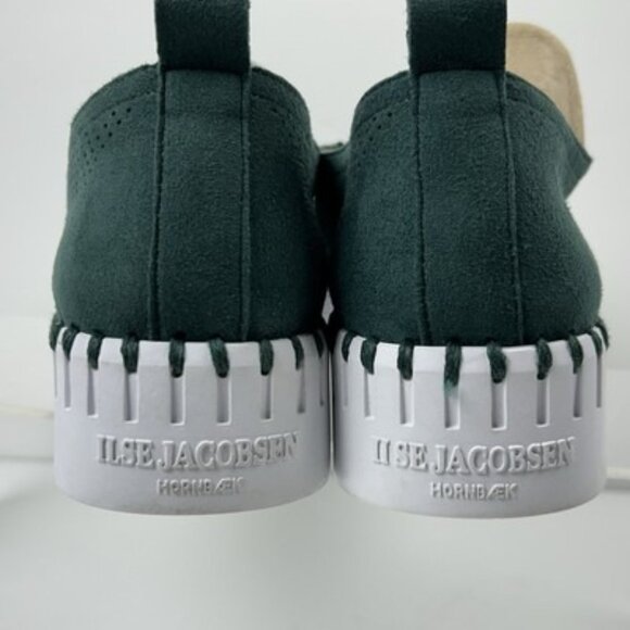 Ilse Jacobsen Tulip Platform Shoes Women's 40 / 9.5 Green Slip On Loafer Sneaker - Picture 5 of 11